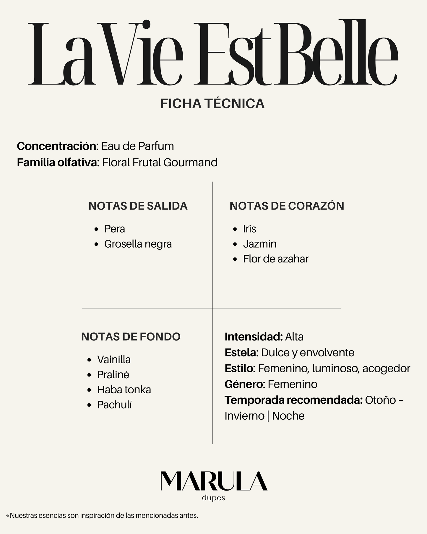 Interpretación LA VIE EST BELLE