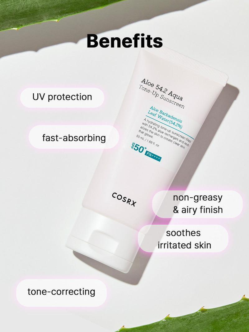 Aloe 54.2 Aqua Tone-Up Sunscreen SPF 50+ PA+++ – COSRX