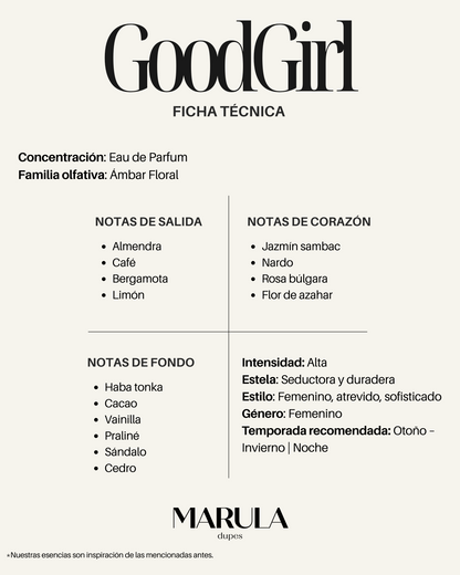 Interpretación GOOD GIRL