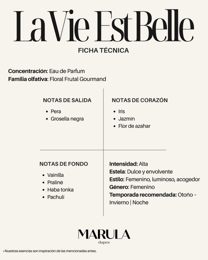 Interpretación LA VIE EST BELLE