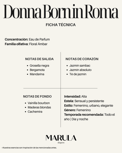 Interpretación DONNA BORN IN ROMA