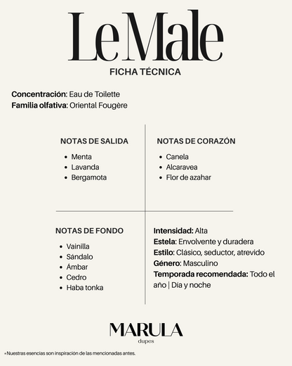 Interpretación LE MALE