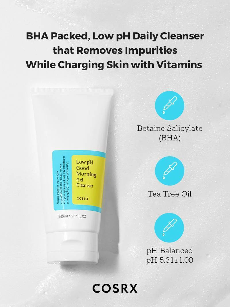 Low pH Good Morning Gel Cleanser – COSRX